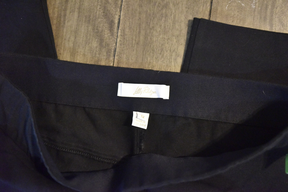Lilly Pulitzer Black Wide Leg Pants Size 12 LSC281